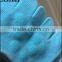 Light green women half feet anti-slip flower pattern grip yaga socks for lady pilates