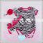 Baby Girl Clothing Set Cotton Newborn Leopard Romper+headband+shoes 3pcs suits