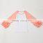 High quality long sleeve baby clothing winter kids girls printed ruffle raglan shirt