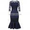 Women's 1950s Retro Cocktail Party Swing Dress Plus Size Best Material