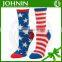 wholesale OEM cheap high quality american flag socks