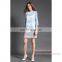 2016 Customized Three Quarter Sleeve Gradient Ladies Dress
