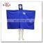 waterproof blue knitted polyester pongee pvc rainponcho