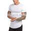 mens short sleeve stronger tee shirt blank cotton spandex