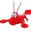 Mini stuffed lobster soft sea animal plush shrimp toy
