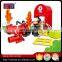 Meijin Hot Series 112pcs Fire Station Building Blocks Play Set Plastic Bricks