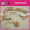 2016 Custom made lady decoration metal waist chain metal fashion plate belt