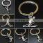 2017 wholesale cheap simple design mini sports figure key ring