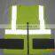 fluorescence green Yellow color Police Uniform Hi-vis Roadway safety vest clothing