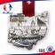 Factory Price Anitique Silver 3D Castle Running Medal