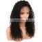 Peruvian lace front wigs kinky curl human hair lace wig