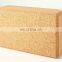 custom print natural high quality high density gym fitness Cork Yoga Block brick