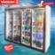 Yakq display cabinet refrigerated fresh-keeping freezer vertical freezer four-door commercial refrigerator beverage supermarket kitchen beer cabinet