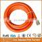 Hot sale! China factory directly orange color hose brass fittings PVC gas hose pipe for stove and oven use