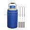 Small Portable Vacuum biological storage transport Liquid Nitrogen dewar flask tank container Factory Price