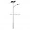 Wholesale Public High temperature galvanized taper  bar  street light  5m pole With Single Arm Stainless