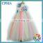 Fashion baby girl's rainbow designs tutu dress Cute children party tutu dress with a matching headband can customized