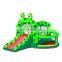 High quality  Nylon Fabric Inflatable little frog  Bouncy House  , Inflatable Small Jumping Castle with Slide  For Children