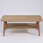 Cheap Rectangle wood coffee table with storage from factory directly