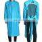 Disposable Ppe Waterproof Protective Gown 25gsm CPE with Fluid Resistant Thumb Loop Isolation Gowns