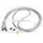 Silver chrome plating stainless steel double lock bath flexible shower hose
