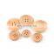 Factory fashion wholesale 4 holes natural crafts wooden button round for clothes/garment/shirt