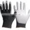 Wonderful Quality Comfortable Palm Fit Coated White PU Glove for Factory Use