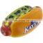Popular Anti Stress Hot Dog Shaped PU Foam Squeeze Ball