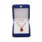 High-End Hot Style Velvet Inside Pu Leather Jewelry Box Luxury Necklace Box