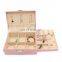 Fashion Classic Luxury Wholesale Custom Jewelry Box Large Capacity Cosmetics Box Portable PU Jewelry Storage Box