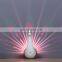 Amazon Indoor Modern Peacock Projection Touch 8 Funtion Remote Control Sensitive Wall Lamp For Living Room
