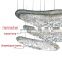 Hotel projects customised chandelier luxury crystal chandelier hallway Led crystal chandelier