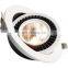 High Quality White Black LED Down Light Adjustable Indoor 360 Degree Rotatable COB LED Downlight