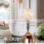 Home Retro Antique Rustic Flower Reading Book Vintage Bedside China Table Lamps For Bedroom Restaurant