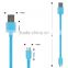 Jabees new arrival high quality flat cable fast charging 3 in 1 charging cable