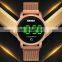 New Arrival Skmei 1668 Sport Led Wristwatch for Men Gold Stainless Steel Strap Waterproof 3ATM