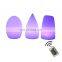 warm light egg decorative lamp portable night lamp nightclub led bar mobile decoration multi colors PE pub diner table lamp