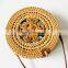Double Circles Round Handwoven Rattan Bag Shoulder Boho Bag