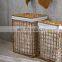 European Style Natural Water Hyacinth Handmade Organic Laundry Storage Basket Hamper With Lid Best Price Vietnam Supplier