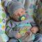 17-inch Levi reborn simulation baby doll soft enamel doll can be used for baby early education