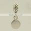 925 sterling silver Paw Print dangle charm fit European DIY snake chain bracelet