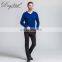 Knitwear Manufacturer Custom Solid Knitted Cashmere Sweater for Men V-neck