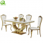 Stainless Steel Dining Table Marble Modern Dininig Table Banquet Table