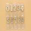 Individual Boxed Gold Number Candles 0-9, Bulk Decor for Dessert Table Parties