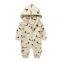 Combinaison pour bébé nouveau-né avec manches longues, enveloppant les pieds, adaptée pour le bébé qui commence à ramper, pyjama pour enfant avec capuche