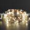 Outdoor Solar Powered LED String Lights Waterproof Copper Wire Lights for Garden Party 800mA Capacity