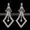 Fashion New Style Rhinestone Women Silver Crystal Stud Earrings