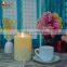 Art candle White Paraffin wax Flameless pillar moving wick led candle