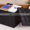 High Quality rectangle Chair Leather Storage Box manufacturer