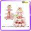 hot sale supermarket promotion christmas 2 tier clear cupcake stand for birthday party